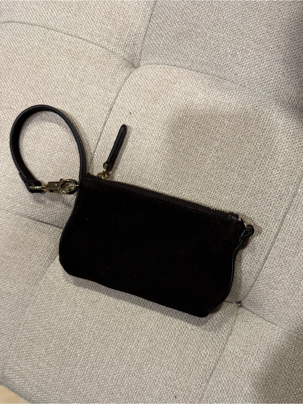 Madewell Brown Wristlet Clutch